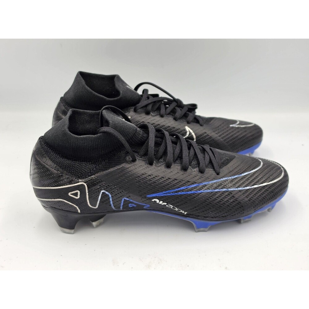 Nike Zoom Superfly 9 Elite FG Black Chrome Hyper Royal DJ4977-040 Size 7.5M / 9W
